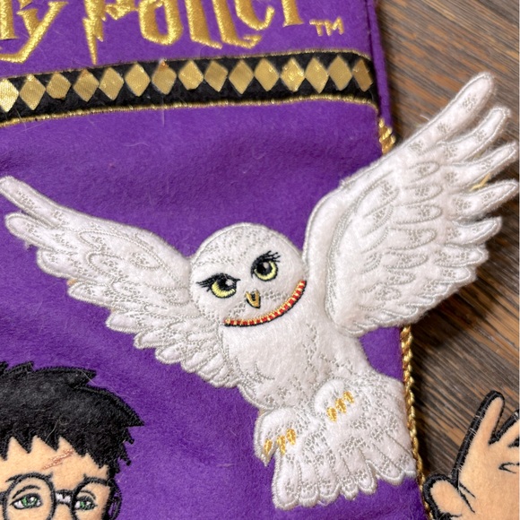14” Harry Potter Purple Christmas Stocking Pre Owned - Picture 3 of 6